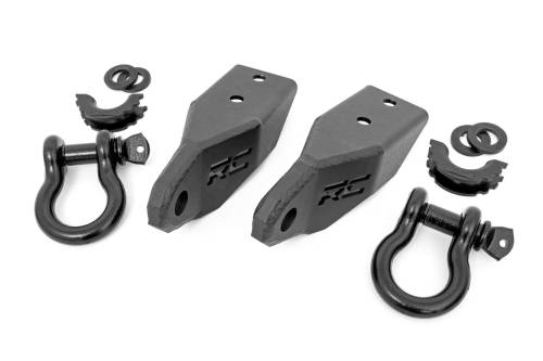 Rough Country - Rough Country Tow Hook Brackets - D-Ring Combo - Toyota Tundra 2WD/4WD (07-21) - RS153