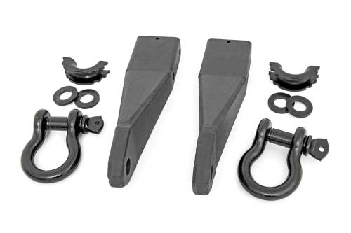 Rough Country - Rough Country Tow Hook Brackets - D-Ring Combo - GMC Sierra 2500 HD (20-23) - RS159