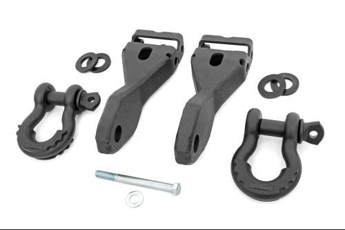 Rough Country - Rough Country Tow Hook Brackets - D-Ring Combo - Chevy Silverado 1500 (14-18) - RS170