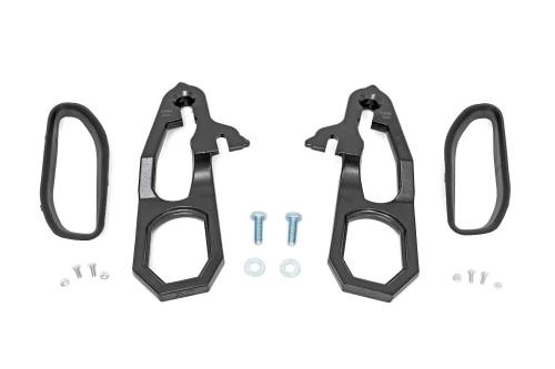 Rough Country - Rough Country Tow Hook Brackets & Bezel Combo - Ram 1500 4WD (2019-2021) - RS185