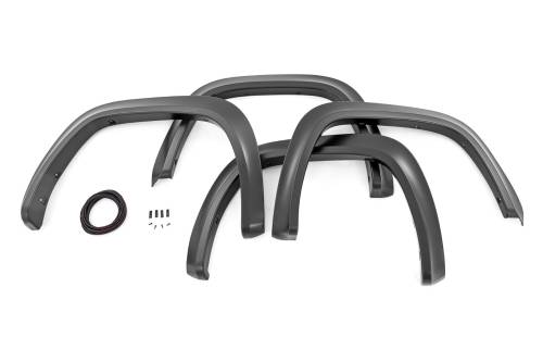 Rough Country - Rough Country Sport Style Fender Flare Black - Toyota Tundra 2WD/4WD (2022-2023) - S-T42211-218