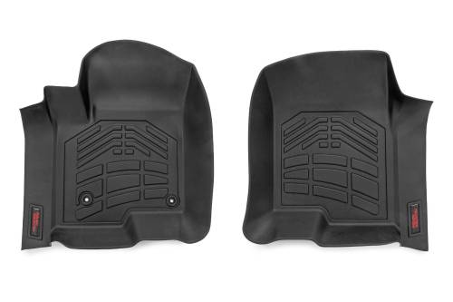 Rough Country - Rough Country Floor Mats - FR & RR - FR Bucket - Crew - Chevy/GMC 1500/2500HD/3500HD (19-24) - SM2161