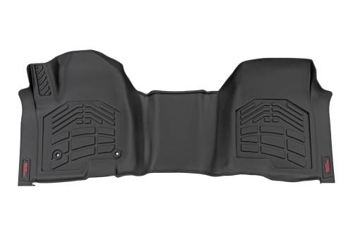 Rough Country - Rough Country Sure-Fit Floor Mats - Front Over Hump - Crew - Chevy/GMC 1500/2500HD/3500HD (19-25 & Classic) - SM2165