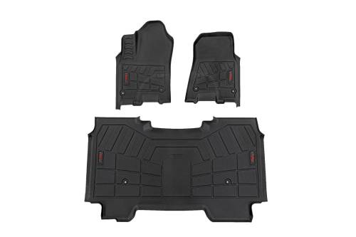 Rough Country - Rough Country Sure-Fit Floor Mats - Front & Rear - Crew - Ram 1500 (2025) - SM31630