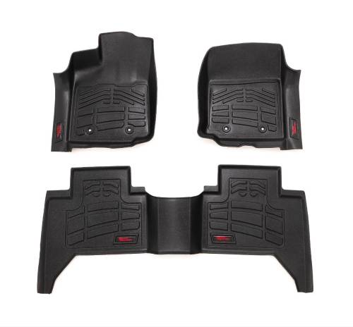 Rough Country - Rough Country Sure-Fit Floor Mats - FR & RR - Toyota Tacoma 2WD/4WD (2016-2023) - SM71216