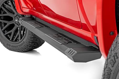 Rough Country - Rough Country HD2 Aluminum Running Boards - Crew Cab - Chevy/GMC 1500/2500HD/3500HD (19-24) - SRB01900B