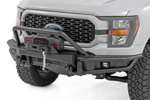 Rough Country - Rough Country Front Bumper - Tubular -Winch Mount - Ford F-150 2WD/4WD (2021-2023) - 51216W
