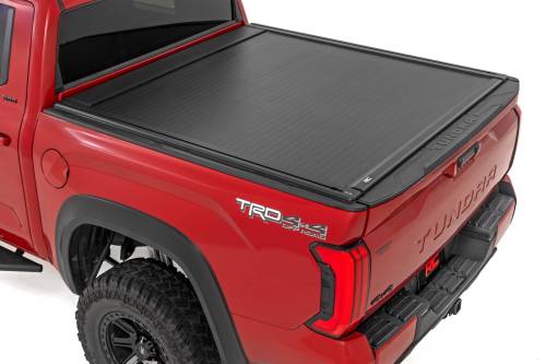 Rough Country - Rough Country Powered Retractable Bed Cover - 5'7" Bed - Toyota Tundra 2WD/4WD (2022-2025) - 51514551
