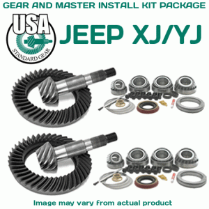 Jeep XJ/YJ (D30R/M35) Gear and Master Install Kit Package (Choose Ratio)