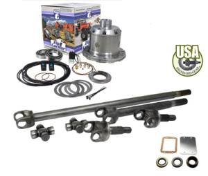 USA Standard Dana 30 spline 4340 Chrome-Moly axle & Zip Locker kit Jeep TJ, XJ, YJ & ZJ (ZA W24160-YZL)