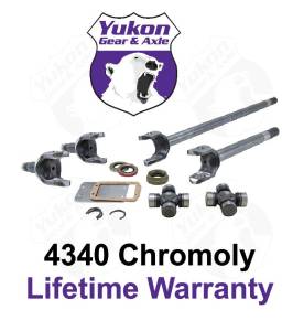 Yukon Chromoly Front Axle Kit, Dana 30, Both Sides, 27 Spline, 1310 U-Joints - YA W24110