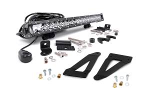 Rough Country - 20-inch Chrome Series Single Row CREE LED Light Bar & Grille Mounts Kit (Wrangler JK / JKU) 70637 - Image 1