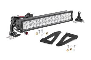 20-inch X5 Series CREE LED Light Bar & Grille Mounts Kit (Wrangler JK / JKU) 70636