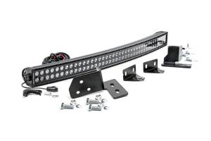 40-inch Black Series Dual Row CREE LED Light Bar & Hidden Bumper Mounts Kit (70682)