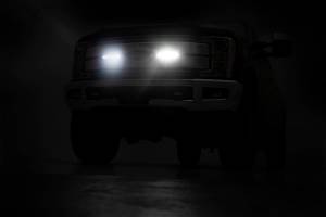 Rough Country - Dual 8-inch Black Series CREE LED Grille Lights Kit (2017 F250 Lariat) 70697 - Image 2