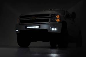 Rough Country - Dual 2-inch Black Series CREE LED Fog Lights & Mounts Kit (Chevrolet HD Pickups) 70628 - Image 2