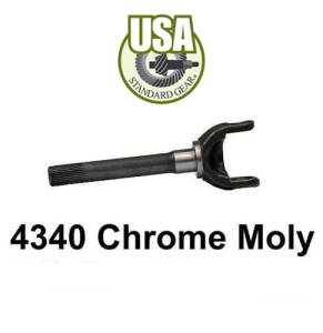 4340 Chrome-Moly replacement outer stub shaft for GM & Dodge Dana 60, 30 spline, 12" long (ZA W46105)