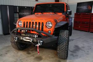 Fishbone Offroad - FISHBONE JK Front Bumper with LED's, Steel, Textured Black Powder Coat, Fits JK 07-16 (FB22003) - Image 5