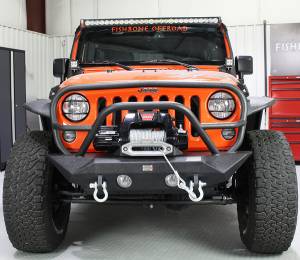 FISHBONE Manowar JK Front Bumper with Grille Guard (FB22062)