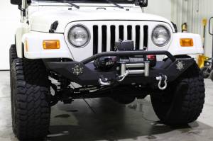 Fishbone Offroad - FISHBONE TJ Front Bumper with LED Lights, Steel, Textured Black Powder Coat, Fits 97-06 (FB22016) - Image 3