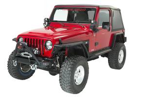 Fishbone Offroad - FISHBONE TJ Front Bumper with Stinger, Black Powder Coated, Fits 97-06 TJ (FB22047) - Image 2