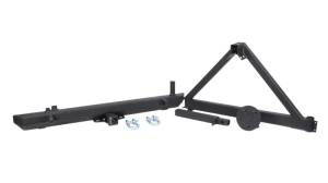 Fishbone Offroad - FISHBONE TJ Rear Bumper with Tire Carrier, Steel, Textured Black Powder Coat, Fits 97-06 (FB22017) - Image 4