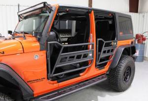 Fishbone Offroad - Fishbone Jeep Wrangler JK Steel Half Tube Doors - Fits 07-17 JK, 4-Door (FB24022) - Image 2