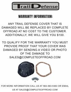 Trail Defense - Dana 60 Differential Cover - Cast Iron Trail Defense (TD60A) - Image 7