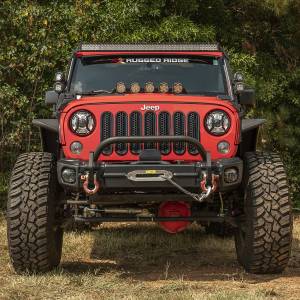 Rugged Ridge - Rugged Ridge Arcus Front Bumper Set With Overrider | 07-18 Jeep Wrangler JK - 11549.13 - Image 2