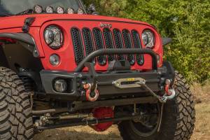 Rugged Ridge - Rugged Ridge Arcus Front Bumper Tube Overrider Black | 07-18 Jeep Wrangler JK - 11549.14 - Image 4