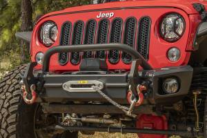 Rugged Ridge - Rugged Ridge Arcus Front Bumper Tube Overrider Black | 07-18 Jeep Wrangler JK - 11549.14 - Image 5