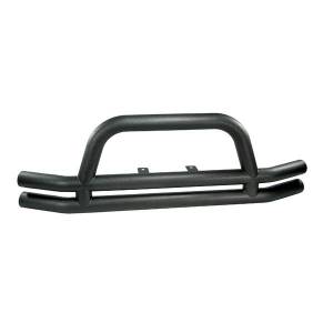 Rugged Ridge Double Tube Bumper Front 3 Inch Black | 76-06 Jeep CJ/Wrangler YJ/TJ - 11561.01