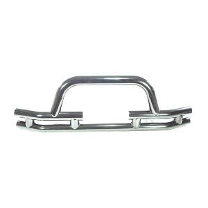 Rugged Ridge Tube Bumper Front 3 Inch Stainless Winch Ready | 76-06 CJ/YJ/TJ - 11563.03