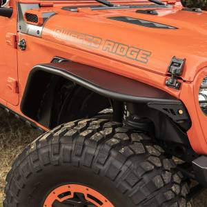 Rugged Ridge - Rugged Ridge HD Steel Tube Fenders Front Pair Black | 18-21 Jeep Wrangler JL - 11615.71 - Image 2