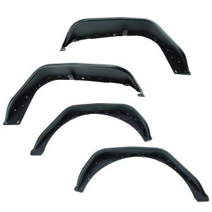 Rugged Ridge HD Steel Tube Fenders Full Set Black | 18-21 Jeep Wrangler JL - 11615.73