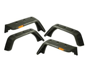 Rugged Ridge Hurricane Fender Flare Kit EU Textured | 07-18 Jeep Wrangler JK - 11640.09