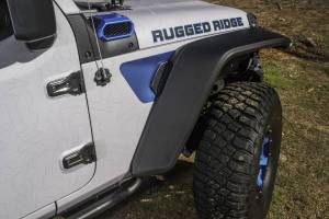 Rugged Ridge - Rugged Ridge Max Terrain Fender Flare Set Front and Rear | 18-21 Jeep Wrangler JL - 11640.51 - Image 4