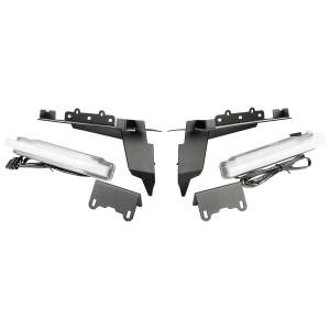 Rugged Ridge Chop Brackets w/DRL Set Front | 18-21 Wrangler JL &amp | 20-21 JT Rubicon - 11640.96