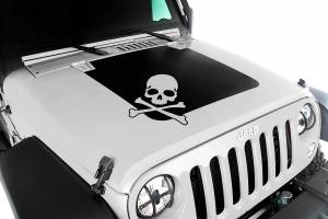 Rugged Ridge VINYL "SKULL" HOOD DECAL | 07-18 JEEP WRANGLER - 12300.13