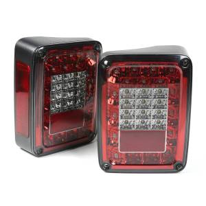 Rugged Ridge Tail Light Kit LED Smoke | 07-18 Jeep Wrangler JK - 12403.88