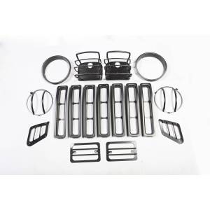 Rugged Ridge Euro Guard Kit Black 17 Piece | 97-06 Jeep Wrangler TJ - 12495.03