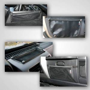 Rugged Ridge Roll Bar Mesh Storage Kit Interior | 97-06 Jeep Wrangler TJ - 12495.11