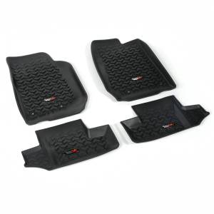 Rugged Ridge All Terrain Floor Liner Kit Black | 07-18 Jeep Wrangler JK 2 Door - 12987.03