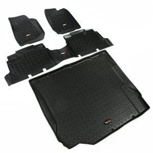 Rugged Ridge All Terrain Floor Liner Set Black | 07-10 Jeep Wrangler JK 4 Door - 12988.01