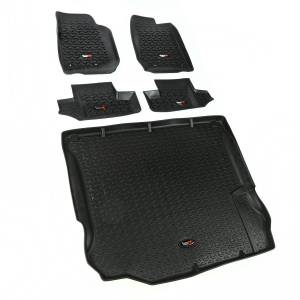 Rugged Ridge All Terrain Floor Liner Set Black | 11-18 Jeep Wrangler JK 2 Door - 12988.03