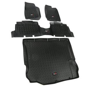 Rugged Ridge All Terrain Floor Liner Set Black | 11-18 Jeep Wrangler JK 4 Door - 12988.04