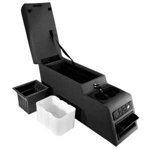 Rugged Ridge Center Console Ultimate Locking Black | 76-95 Jeep CJ/Wrangler YJ - 13102.01