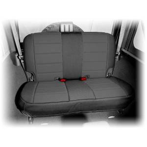 Rugged Ridge Seat Cover Rear Neoprene Black | 07-18 Jeep Wrangler JK - 13265.01