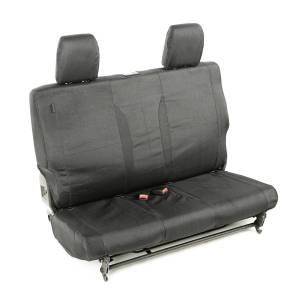 Rugged Ridge Elite Ballistic Seat Cover Rear Black | 07-10 Wrangler JK 2 Door - 13266.01