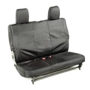 Rugged Ridge Ballistic Seat Cover Rear Black | 11-18 Jeep Wrangler JK 2 Door - 13266.07